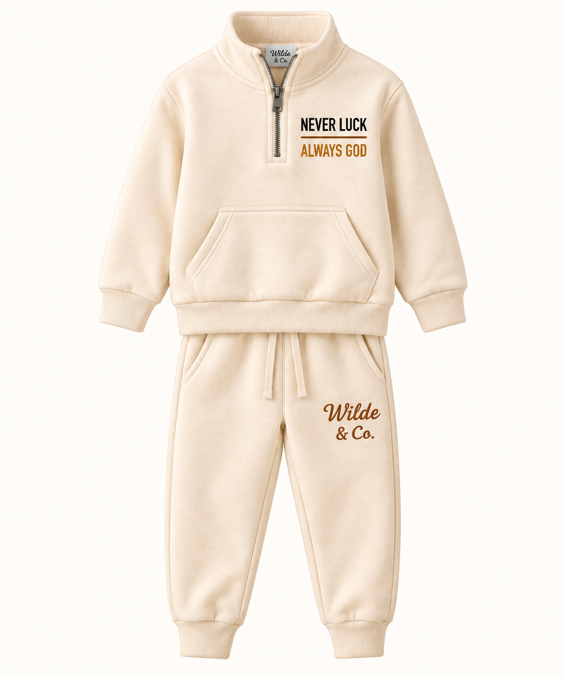 Never Luck, Always God Quarter-Zip Set