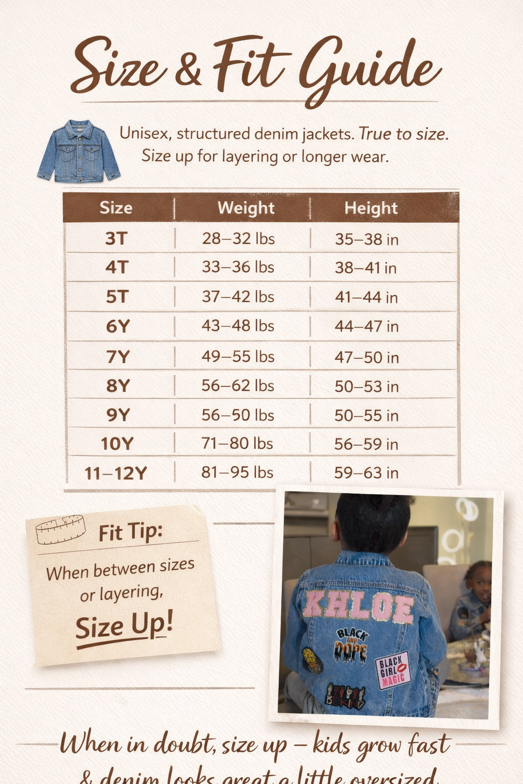 PRE-ORDER: Kulture Kid Jacket (For the Gurls)