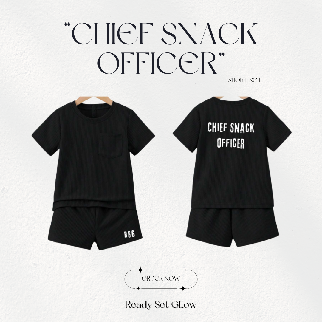 Chief Snack Officer" Short Set