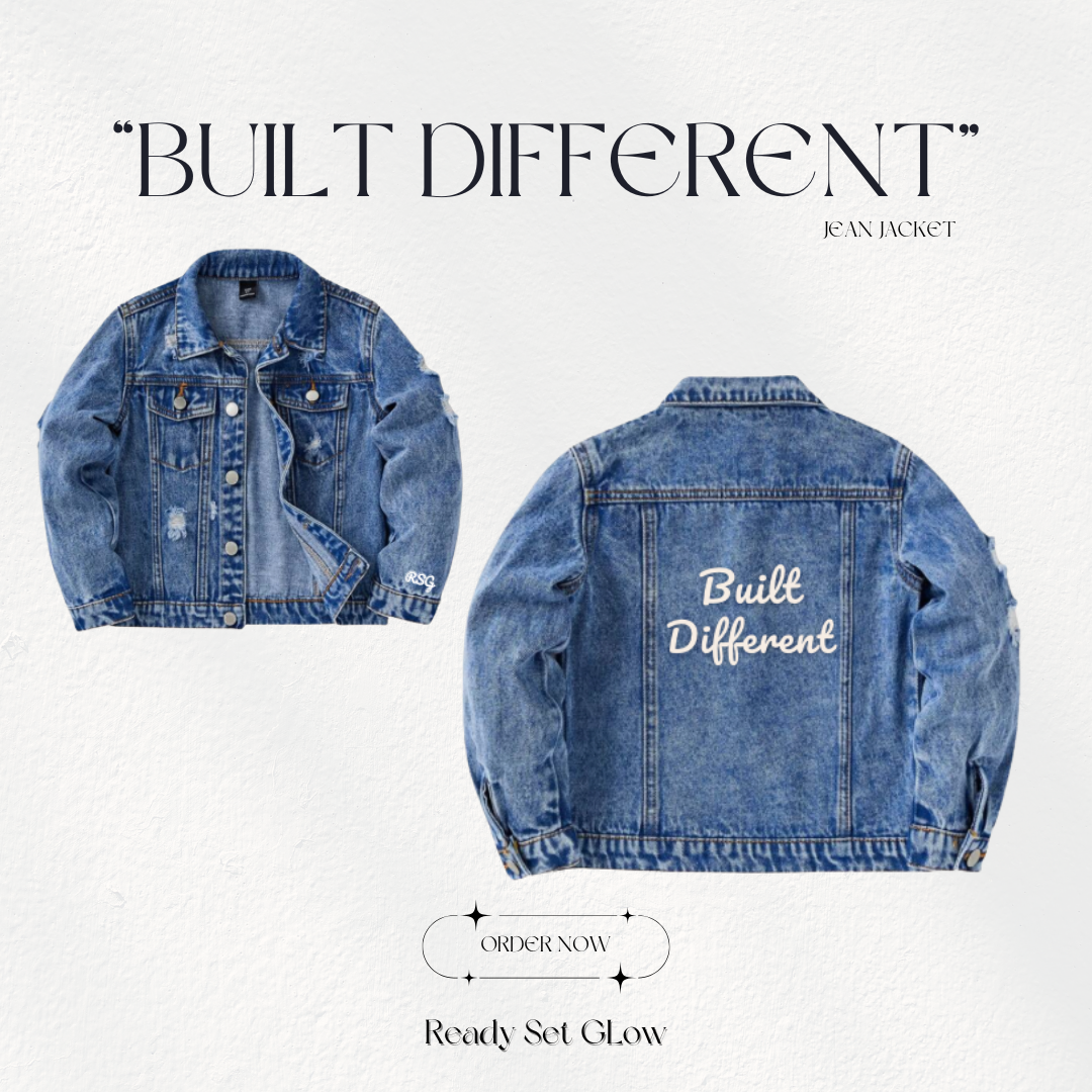 "Built Different" Denim Jacket