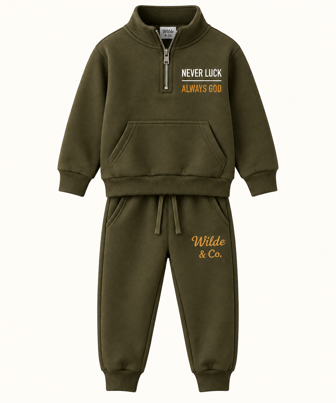 Never Luck, Always God Quarter-Zip Set
