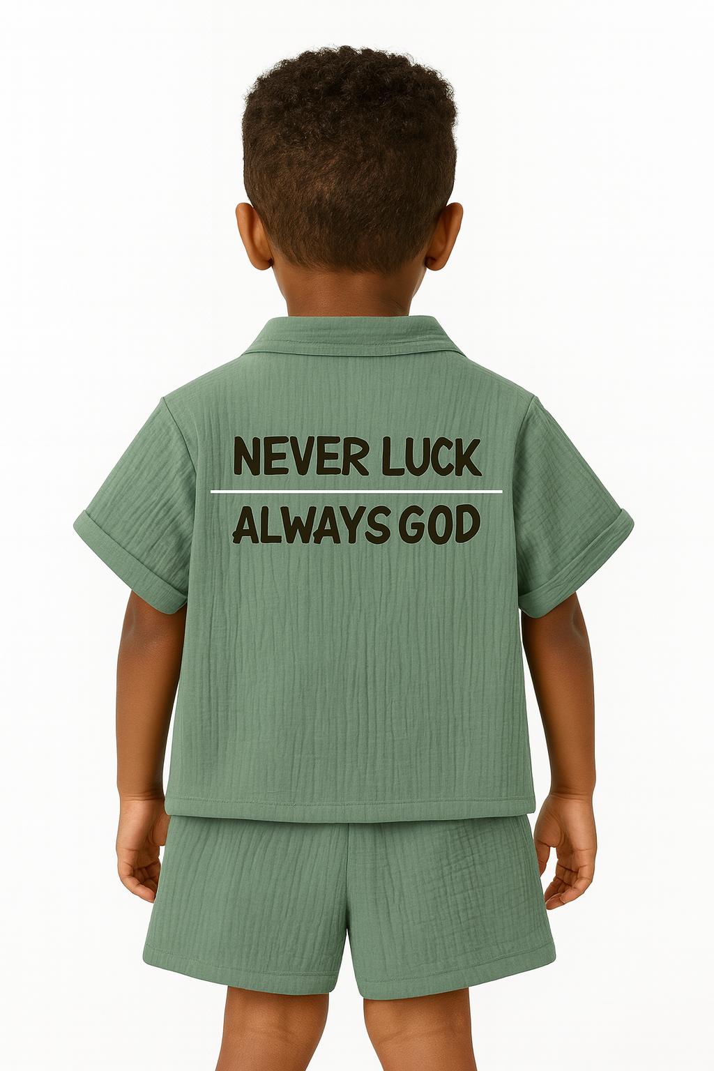 "Never Luck | Always God" Short Set