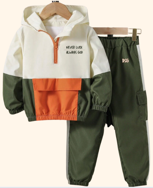 "Never Luck, Always God" Tracksuit Set
