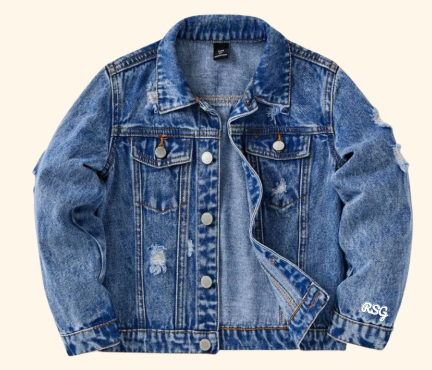"Built Different" Denim Jacket