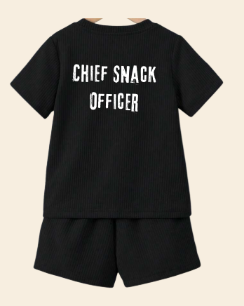 Chief Snack Officer" Short Set